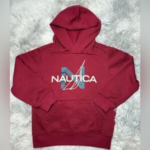 Nautica Deep Red Hoodie Kids